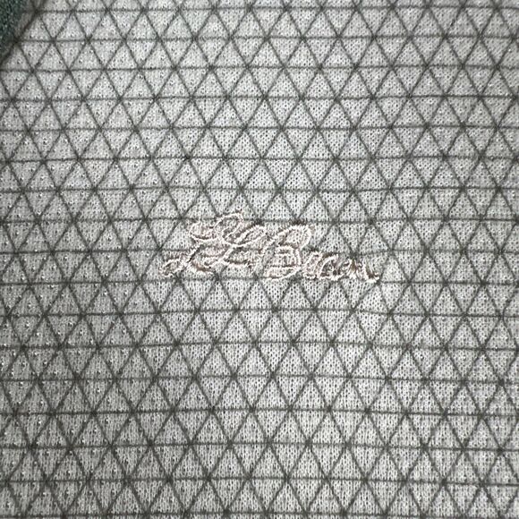 VTG LL Bean Freeport Maine Long Sleeve 1/2 Zip Jersey Geometric Back‎ Pocket L - Picture 4 of 8